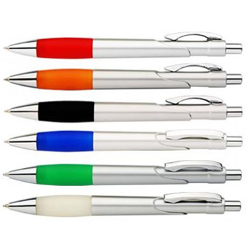 NEW!! Promotional Plastic Pens - P192 Riviera Silver