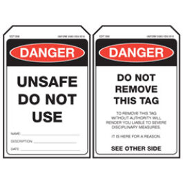 EDT006-Stock-Stock-Card-Tags-Economy-Danger-Tag-Unsafe-do-not-use-Tag